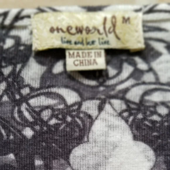 One World Live and Let Live Top - Picture 5 of 7